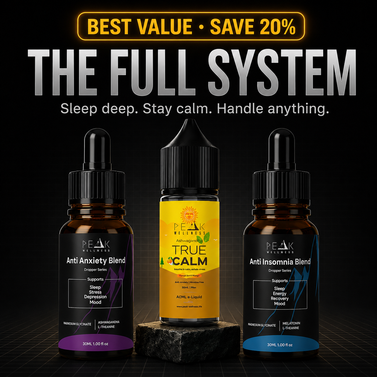 THE FULL SYSTEM · PEAK TRIO
