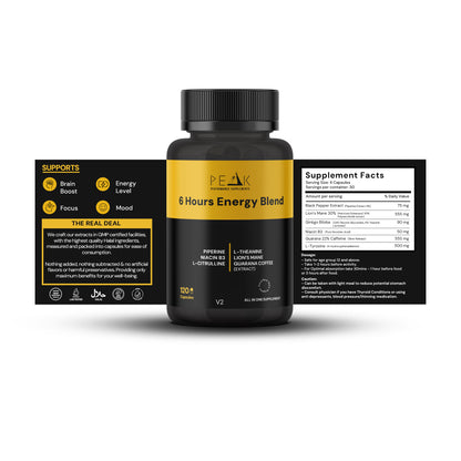 6-Hour Energy Blend: Unleash Lasting Focus, Energy & Mental Clarity